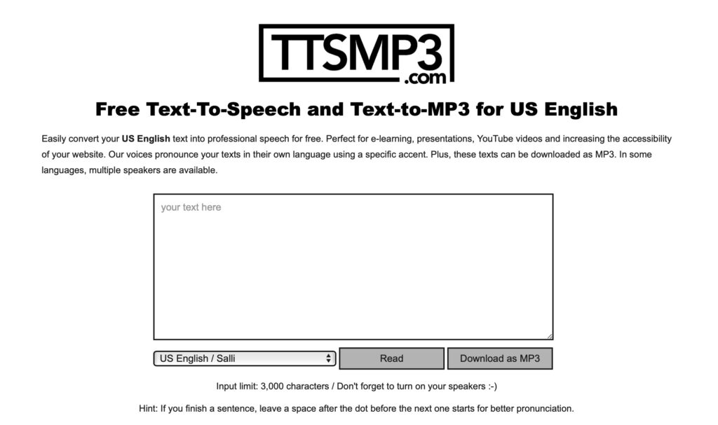 7 Best Free Text-to-Speech Tool Websites Recommend – TTSMaker